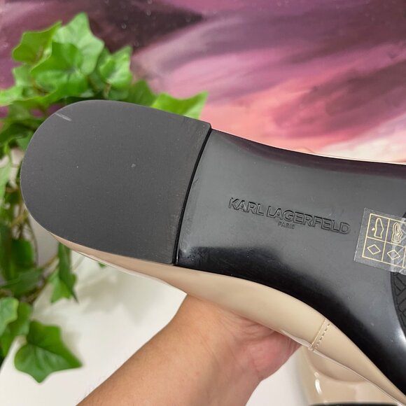 Karl Lagerfeld Black Flats Elegant Loafers - Picture 13 of 15